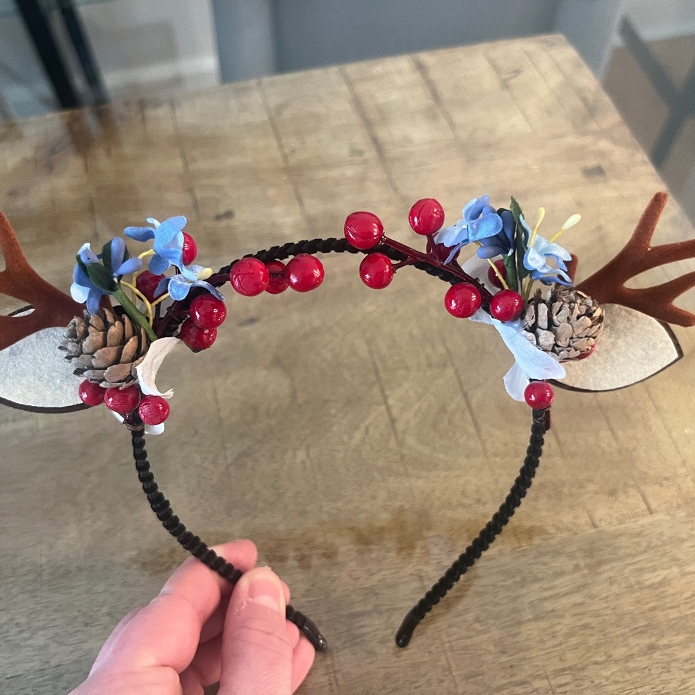 headband reindeer deer antler ears